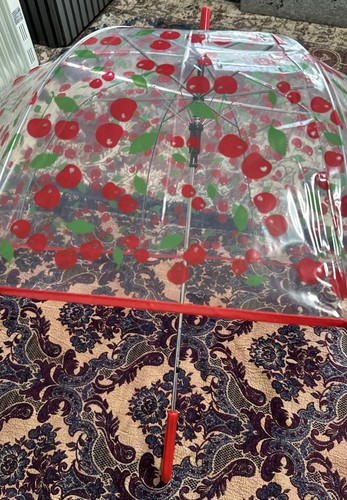 Cherry clear umbrella - cherry,
